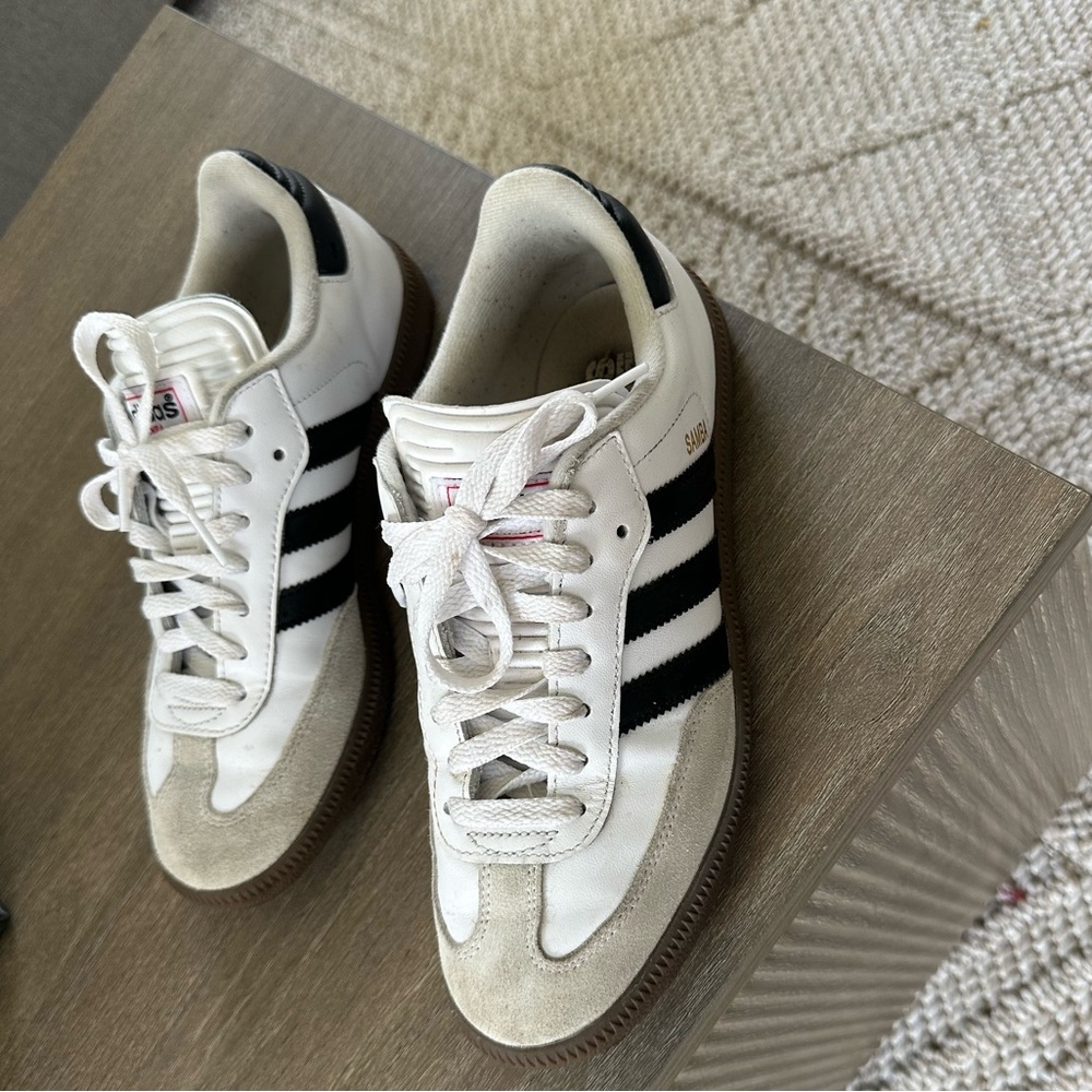 adidas White and Black Athletic Shoes